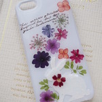 iphone６・5/5s・5c・4/4s　押し花ケース【#120】