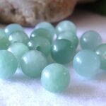 5粒★翡翠●6mm(±0.5mm)●天然石