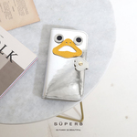 【ミラー箔ダックスマホ/全3色】鏡面加工のミラー箔レザー/思わず誰かに見せたくなる/ダックスマホケース【全機種対応】【i phoneケース/android】