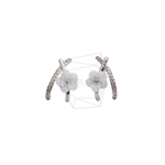 ERG-2694-R【2個入り】キュービックフラワーピアス/Cubic Flower Post Earrings