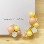 【ヒマワリ】イヤーカフ & ピアス（イヤリング）セット