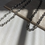 ーdesign oval chain necklaceー　サージカルステンレス　チェーンネックレス　チェーンチョーカー　チョーカー　つけっぱなし　チェーン