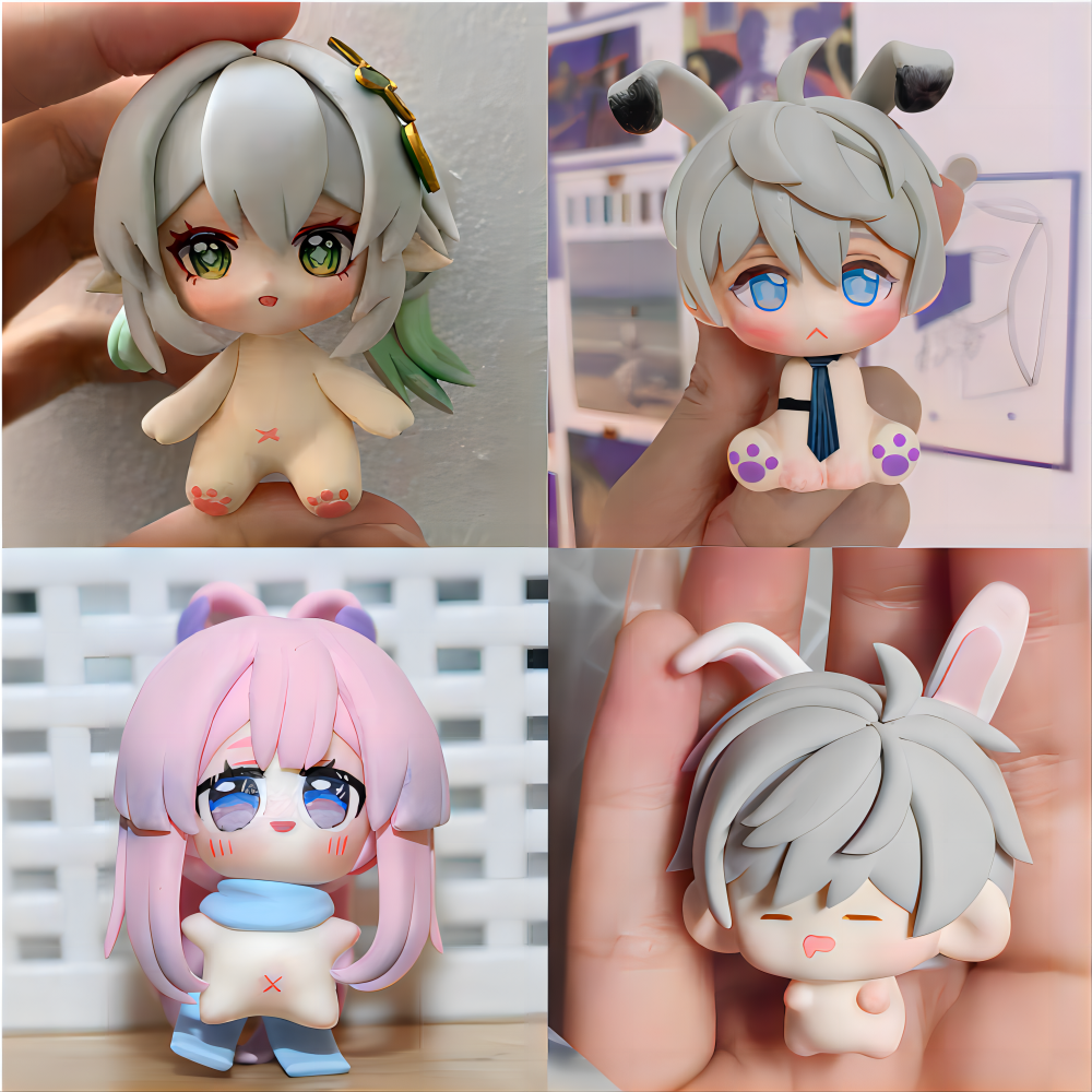 オビツ11/22 顔パーツ ヘアパーツ カスタマイズオーダーメイド