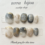 monotone moonニュアンスネイルチップ
