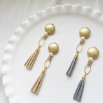 suède tassel earring