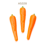 A5228  6個  ミニチュアフードパーツ プラスチック製 フェクスフードデコパーツ 食品サンプル貼付けパーツ  人参  ニンジン 13×58mm  3 x（2ヶ）