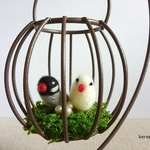 ゆらゆら文鳥とパールたまご