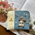 🐰felt  de patchworkうさぎのポーチ🐰