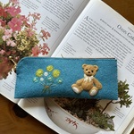 🩵テディベアとマーガレットのペンケース🩵