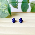 ラピスラズリ×シルバー　ドロップピアス