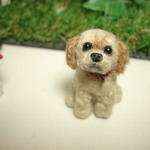 犬　ゴールデンレトリバーの子犬 イヤホンジャック、ドールハウス、ストラップ