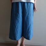 「まるでデニム！」ダブルガーゼのペチパンツ（ストーンウオッシュ）