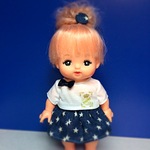 メルちゃん プリントＴシャツとデニム風スカート