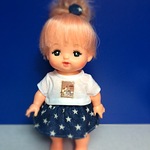メルちゃん プリントＴシャツとデニム風スカート