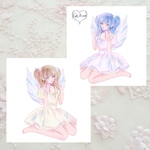 【SALE】女の子ステッカー#11