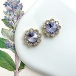 crystal flower “scabiosa” pierce / earring