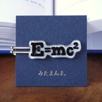 法則数式ネクタイピン・E=mc2