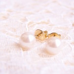 6mm　パール一粒ピアス