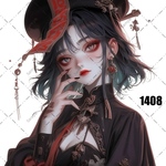original sticker « no.1408»     //     人物ステッカー オリジナルステッカー オリジナル人物ステッカー ステッカー