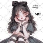 original sticker « no.1447 »     //     人物ステッカー オリジナルステッカー オリジナル人物ステッカー ステッカー