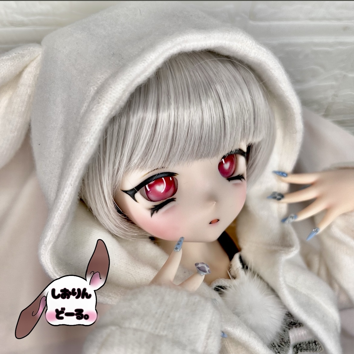 ♪♪ 1/6 　ドール カスタムドールヘッド　1761　志織(しおり)　♪♪ しおりんどーる。】DDH-27 SW カスタムヘッド+自作ドールアイ3種