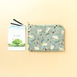 薬手帳ケースM＊うさぎフローララビット Flora rabbit＊ B6サイズ 母子手帳ケース ７ポケットラミネート生地ポーチ