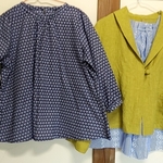 hi様専用リネンプルオーバーＴシャツ　スミレのブラウス