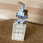 テニス　スタンプ　セット　テニスノート　硬式　テニス記録