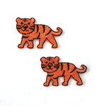 アップリケワッペンタイガー ミニ 2枚　UI　w-1829　虎　とら　動物　アニマル