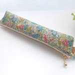 LIBERTY　リバティ　Claire-Aude 　クレアオード　ブルー系　ビニコのマチ付ペンケースXS