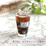 2 ＊アイスコーヒー＊　ミニチュアドリンク　レジン　フェイクフード　ドールハウス　オブジェ　喫茶店　カフェ