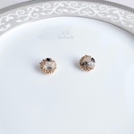 goldring×モノトーンクリスタル天然石＊イヤリング