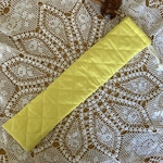 ドラムスティック·リコーダーケース☆キルト系☆イエロー