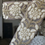 [♡実物のお色味と違う場合があります] インド刺繍リボン　花　インド刺繍　スパンコール　刺繍リボン　リボン　りぼん　※10月8日よりゆうパケットにて発送