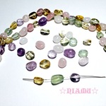 【天然石ビーズ】宝石質いろんな天然石　タンブル 8粒　ハンドメイド素材