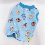 熱中症対策★-16度おしゃれフレブルスーパークールタンク青小型犬フレンチブルドッグパグ服フレブル服中型犬小型犬