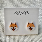 ピアス　柴犬　サージカルステンレス