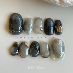 SHEER BLACK 大人ブラック ニュアンスネイル