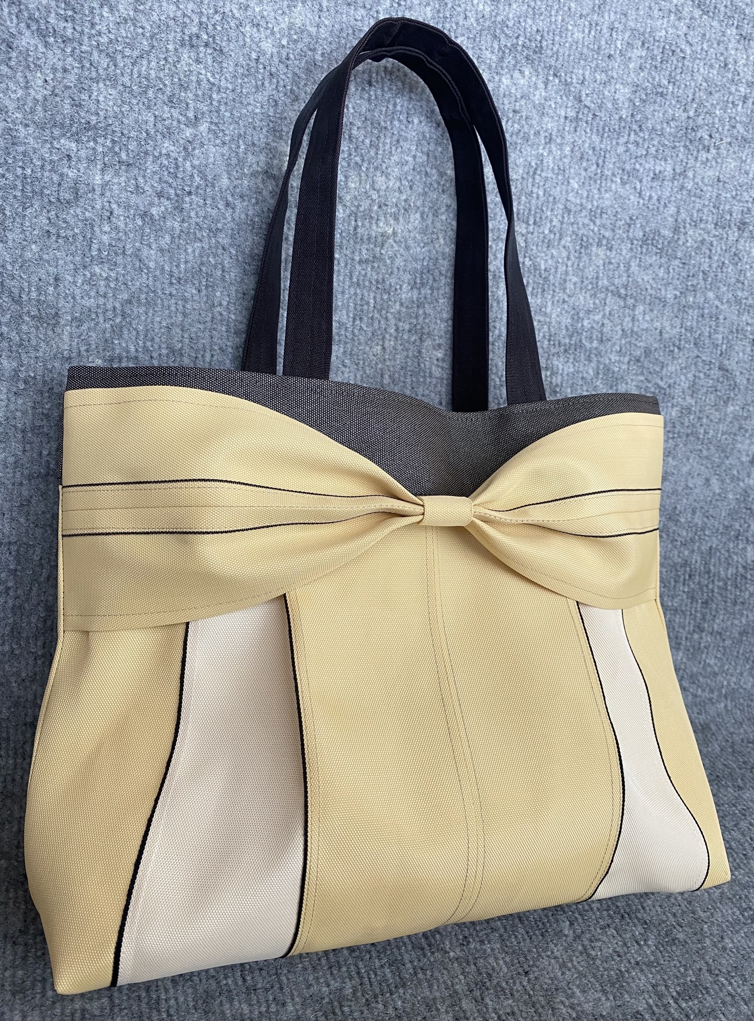 超軽量♡倉敷畳縁シンプルリボンショルダーバッグ：３点セット 受注生産】倉敷畳縁シンプルリボンショルダーバッグ(たまごさら
