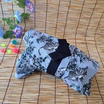 虎ガオー浴衣（グレー）L　犬服　浴衣