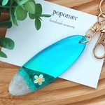 プルメリアの海 サーフボード・キーホルダー