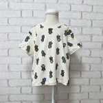 【110size】ワイドTシャツ　パーティーくまちゃん柄