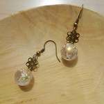 【送料無料】和珠アンティークピアス(桜模様)