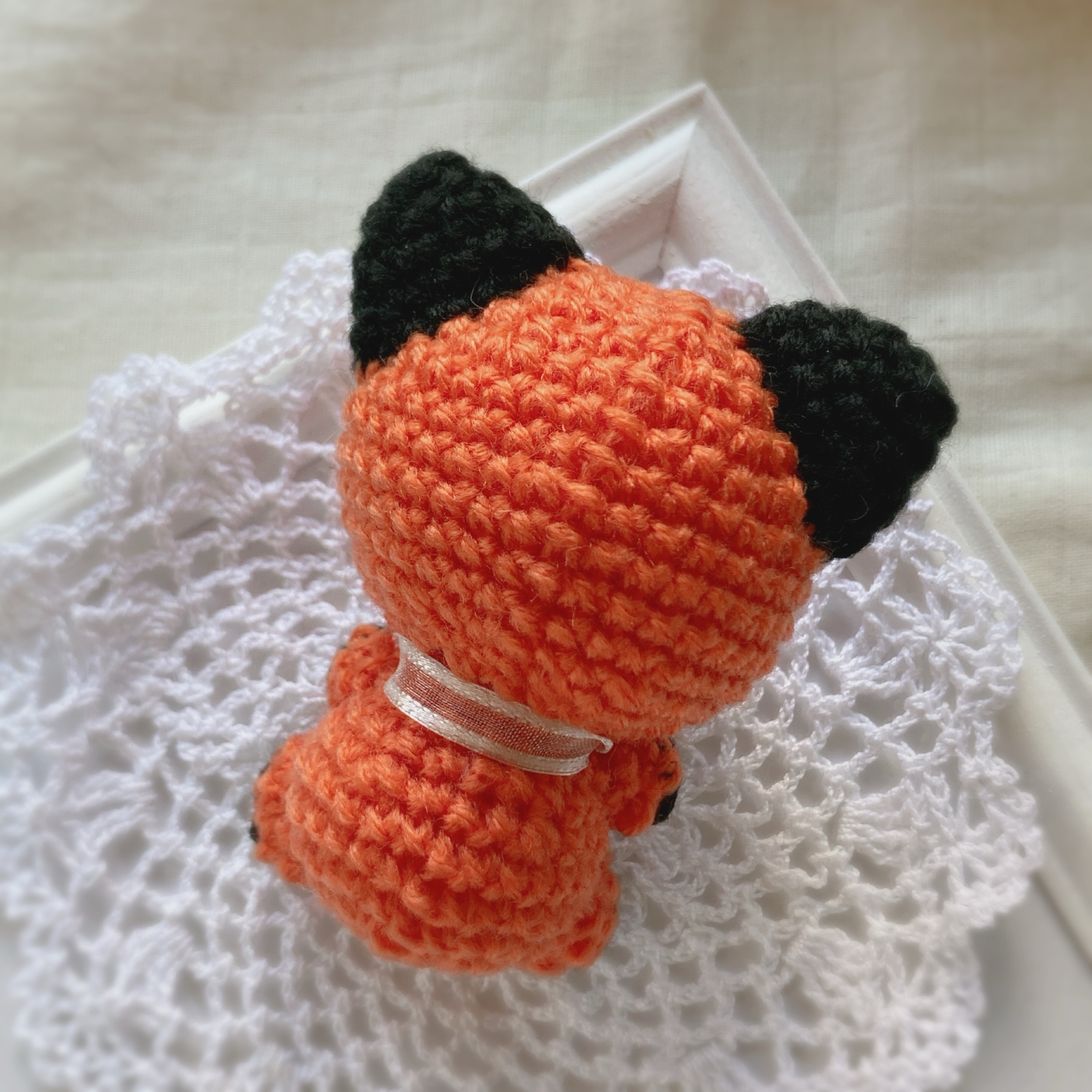 ミニきつねのあみぐるみ（オレンジ色） - YON | minne byGMO