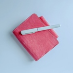 【オーダー品】ミニ6サイズ ノート型手帳 バインダー ピンク