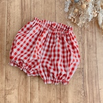 baby✭かぼちゃパンツ　ボリュームタイプ  ✭ギンガムチェック　レッド