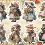 デザインペーパー　ANTIQUE ANIMAL