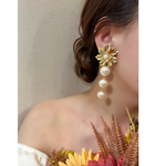 【#278ピアス 】ブライダルピアス　フォトウェディング　おおぶりピアス　ブライダル　ウェディング　ブライダルアクセサリー　ピアス　イヤリング　パール　結婚式　前撮り