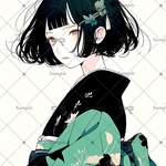 【C79】teatea.オリジナル 人物ステッカー