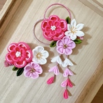 ちりめん つまみ細工 ベビークリップ　七五三  ヘアアクセサリー  髪飾り   お食い初め ひな祭り 浴衣 和装   初節句 お宮参り 夏祭り ひなまつり 箱入り2点セット